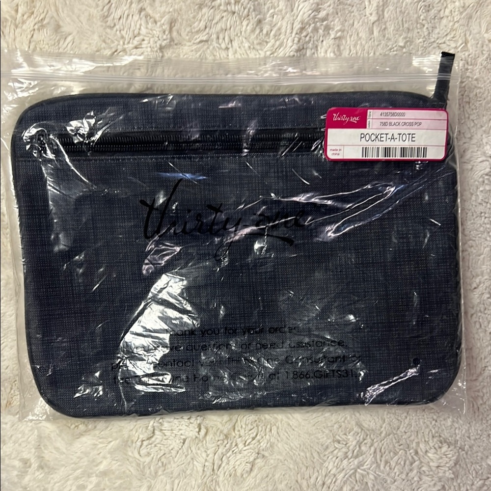 Vera Bradley Charcoal Pocket-A-Tote